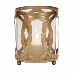 Brand new 🧨 Grayson Lane Gold Iron Hurricane Candle Holder 🔥