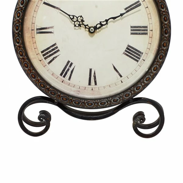 Best Sale 😍 Grayson Lane Rustic Analog Round Tabletop Clock 🔥 4 Best Sale 😍 Grayson Lane Rustic Analog Round Tabletop Clock 🔥 - Image 4