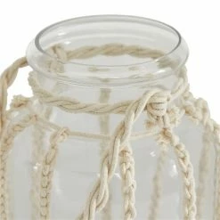 Best reviews of 😉 Grayson Lane White Rope Glass Lantern Candle Holder 👏 -GRAYSON LANE Sales 2022 330862507 AlternateImage3 l