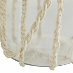 Best reviews of 😉 Grayson Lane White Rope Glass Lantern Candle Holder 👏 -GRAYSON LANE Sales 2022 330862507 AlternateImage4 l