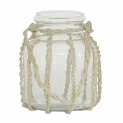 Best reviews of 😉 Grayson Lane White Rope Glass Lantern Candle Holder 👏 -GRAYSON LANE Sales 2022 330862507 AlternateImage5 l