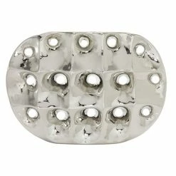 Cheapest 🧨 Grayson Lane Silver Modern Ceramic Vase 💯