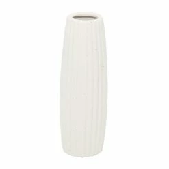 Budget ❤️ Grayson Lane Contemporary White Ceramic Vase 💯 -GRAYSON LANE Sales 2022 330862519 AlternateImage4 l