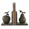 Budget 🥰 Grayson Lane Grey Metal Fruit Bookends - Set of 2 🛒