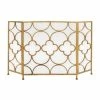 Wholesale 🎁 Grayson Lane 1-in Gold Iron 3-panel Flat Fireplace Screen 👍