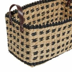 New 😍 Grayson Lane Brown and Black Sea Grass Storage Baskets - Set of 2 🧨 -GRAYSON LANE Sales 2022 330862538 AlternateImage3 l