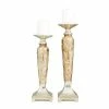 Coupon 🔥 Grayson Lane 2-Candle Gold Polystone Pillar Candle Holder - Set of 2 😉