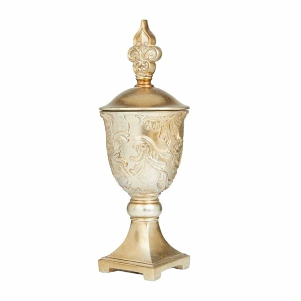 Flash Sale 👍 Grayson Lane Gold Polystone Traditional Decorative Jar 🌟 1 Flash Sale 👍 Grayson Lane Gold Polystone Traditional Decorative Jar 🌟