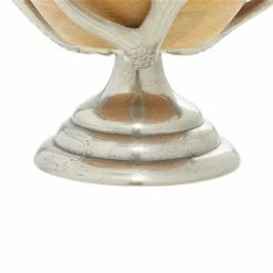 Cheapest ⭐ Grayson Lane Brown Aluminum and Natural Wood Bowl 🔔 -GRAYSON LANE Sales 2022 330862564 AlternateImage3 l