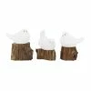Cheapest 😀 Grayson Lane White Teak Wood Bird Sculptures - Set of 3 ✔️