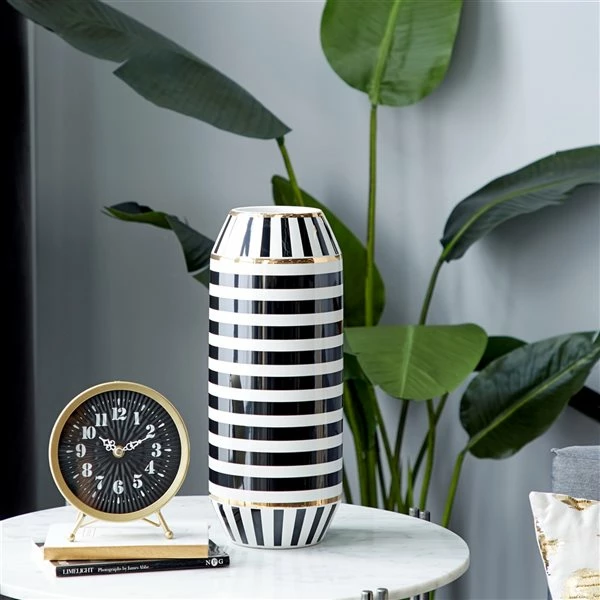 Budget ๐ Grayson Lane Black and White Modern Ceramic Vase ๐ 2 Budget ๐ Grayson Lane Black and White Modern Ceramic Vase ๐ - Image 2