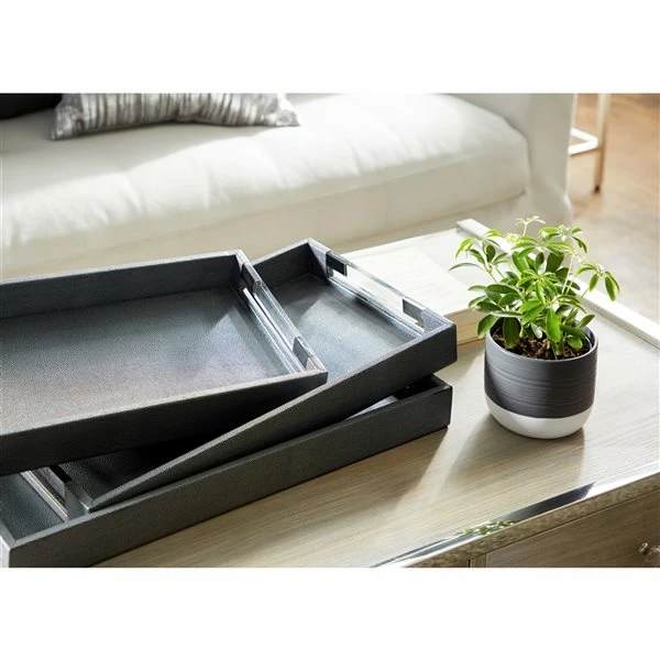 Best Sale ๐ฅ Grayson Lane Grey Wood Trays - Set of 3 ๐ฏ 4 Best Sale ๐ฅ Grayson Lane Grey Wood Trays - Set of 3 ๐ฏ - Image 4