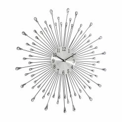 Hot Sale 🎁 Grayson Lane Silver Analog Round Wall Clock 🛒 -GRAYSON LANE Sales 2022 330862608 AlternateImage5 l