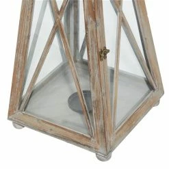 Best Sale ✔️ Grayson Lane 2-Candle Traditional Wood Lantern Candle Holder - Set of 2 🤩 -GRAYSON LANE Sales 2022 330862621 AlternateImage3 l