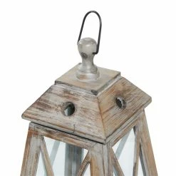 Best Sale ✔️ Grayson Lane 2-Candle Traditional Wood Lantern Candle Holder - Set of 2 🤩 -GRAYSON LANE Sales 2022 330862621 AlternateImage4 l