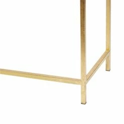 Outlet 🛒 Grayson Lane White and Gold Modern Console Tables - Set of 2 ✔️ -GRAYSON LANE Sales 2022 330862624 AlternateImage4 l