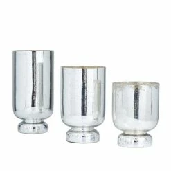 Outlet 🎁 Grayson Lane 3-Candle Glass Hurricane Candle Holder - Set of 3 🔔 -GRAYSON LANE Sales 2022 330862633 AlternateImage6 l