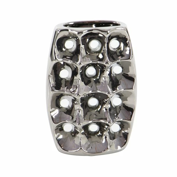 Buy 🤩 Grayson Lane Silver Ceramic Vases - Set of 3 ⭐ 5 Buy 🤩 Grayson Lane Silver Ceramic Vases - Set of 3 ⭐ - Image 5