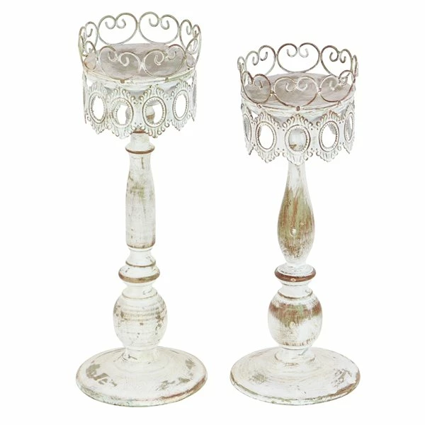 Outlet 🔥 Grayson Lane 2-Candle Metal Pillar Candle Holder - Set of 2 💯 5 Outlet 🔥 Grayson Lane 2-Candle Metal Pillar Candle Holder - Set of 2 💯 - Image 5