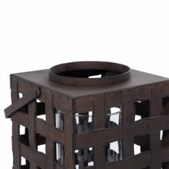 Budget ✔️ Grayson Lane Industrial Black Iron Lantern Candle Holder 🌟 -GRAYSON LANE Sales 2022 330862654 AlternateImage3 l