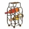 New 💯 Grayson Lane 8-in x 16-in Brown Metal Wine Rack 🔥