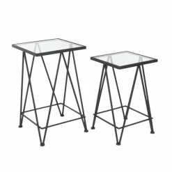 Hot Sale 😍 Grayson Lane Glass Accent Table Set - 2-Piece 🔥