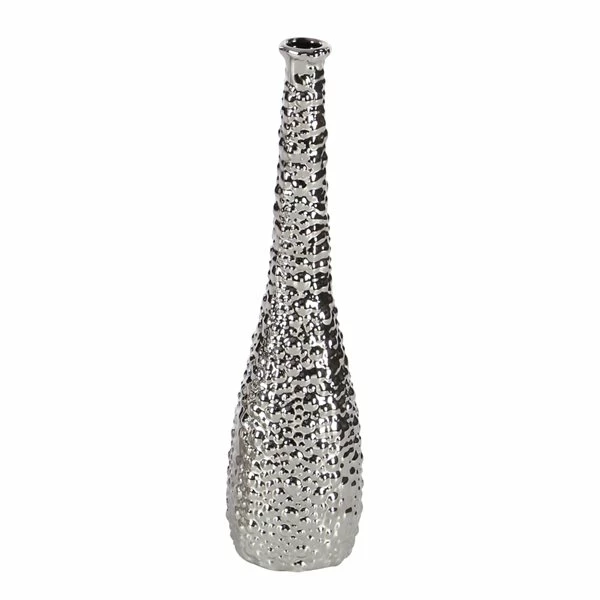 New ⭐ Grayson Lane Glam Silver Ceramic Vases - Set of 3 🎉 3 New ⭐ Grayson Lane Glam Silver Ceramic Vases - Set of 3 🎉 - Image 3