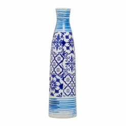 Budget 🧨 Grayson Lane Blue Ceramic Vase 🔥 -GRAYSON LANE Sales 2022 330862662 AlternateImage4 l