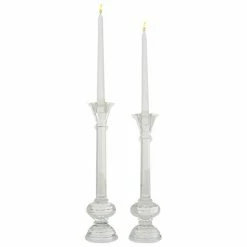 Hot Sale 🌟 Grayson Lane 2-Candle Wood Pillar Candle Holder - Set of 2 ⭐