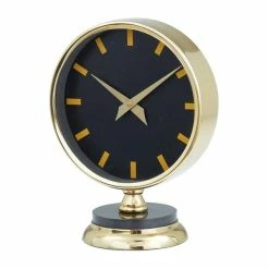 Outlet ✨ Grayson Lane Modern Gold Analog Round Tabletop Clock ⌛