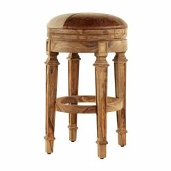 Cheap ๐ Grayson Lane Brown Bar Height (27-in to 35-in) Bar Stool ๐