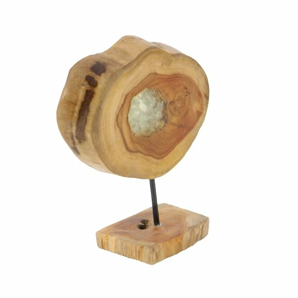 Budget ๐ Grayson Lane Natural Brown Teak Wood Abstract Sculpture ๐ 4 Budget ๐ Grayson Lane Natural Brown Teak Wood Abstract Sculpture ๐ - Image 4