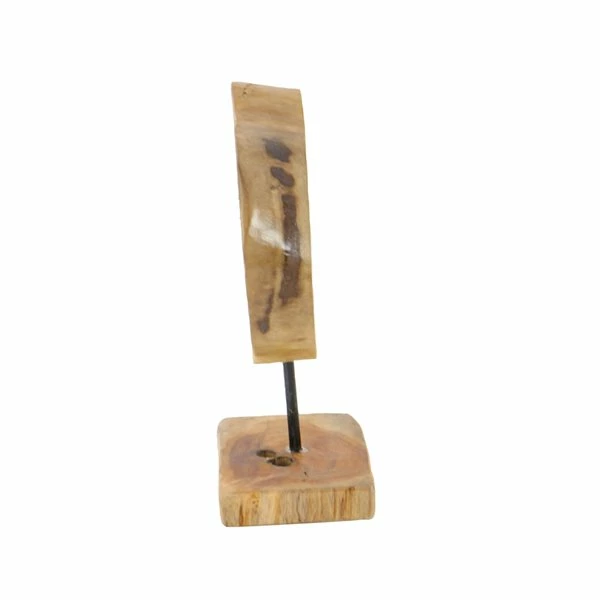 Budget ๐ Grayson Lane Natural Brown Teak Wood Abstract Sculpture ๐ 5 Budget ๐ Grayson Lane Natural Brown Teak Wood Abstract Sculpture ๐ - Image 5