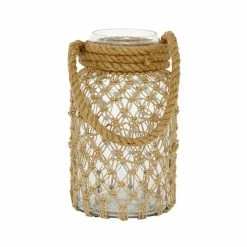 Coupon ✨ Grayson Lane Brown Rope Glass Lantern Candle Holder ✨ -GRAYSON LANE Sales 2022 330862694 AlternateImage5 l