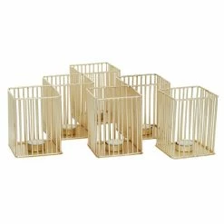 Buy 🌟 Grayson Lane 6-Candle Metal Votive Candle Holder - Set of 3 🥰