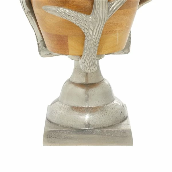 Flash Sale 🔥 Grayson Lane Brown Aluminum and Wood Bowl 😍 4 Flash Sale 🔥 Grayson Lane Brown Aluminum and Wood Bowl 😍 - Image 4