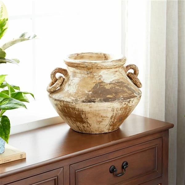 Best Pirce ๐ Grayson Lane Brown and Beige Ceramic Vase ๐ 2 Best Pirce ๐ Grayson Lane Brown and Beige Ceramic Vase ๐ - Image 2