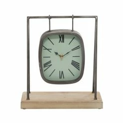 Promo 😍 Grayson Lane Grey Analog Square Tabletop Clock 🌟 -GRAYSON LANE Sales 2022 330862718 AlternateImage5 l