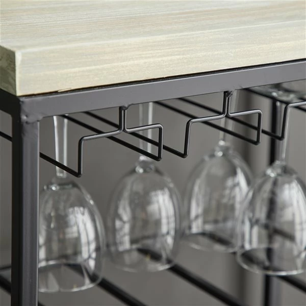 Hot Sale ✨ Grayson Lane 19-in x 36-in Black Metal Wine Rack 🤩 4 Hot Sale ✨ Grayson Lane 19-in x 36-in Black Metal Wine Rack 🤩 - Image 4