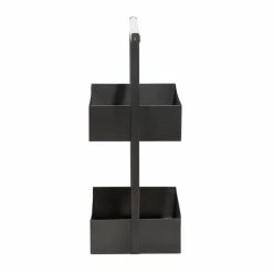 Promo 😀 Grayson Lane 2-Tier Black Metal Storage Basket 🤩 -GRAYSON LANE Sales 2022 330862734 AlternateImage5 l