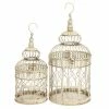 Cheapest ✨ Grayson Lane Vintage Cream Metal Birdcages - Set of 2 🎉
