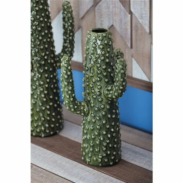 Best Pirce ⭐ Grayson Lane Green Ceramic Cactus Vase 🛒 2 Best Pirce ⭐ Grayson Lane Green Ceramic Cactus Vase 🛒 - Image 2
