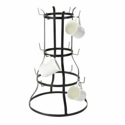 Best Pirce 🥰 Grayson Lane Black Metal Mug Holders- Set of 2 😉 -GRAYSON LANE Sales 2022 330862753 AlternateImage3 l