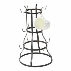 Best Pirce 🥰 Grayson Lane Black Metal Mug Holders- Set of 2 😉 -GRAYSON LANE Sales 2022 330862753 AlternateImage4 l