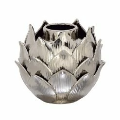 Discount ⭐ Grayson Lane Silver Porcelain Vase 🔥