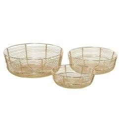 Wholesale ๐ Grayson Lane Gold Metal Bowls - Set of 3 ๐ฅ