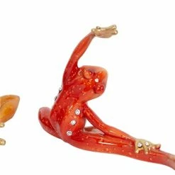 Cheap 🥰 Grayson Lane Assorted Colours Eclectic Polystone Frog Sculptures - Set of 4 ⭐ -GRAYSON LANE Sales 2022 330862766 AlternateImage2 l