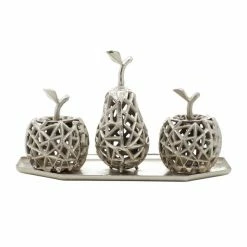 Brand new π Grayson Lane Silver Aluminum Tray with Fruits π