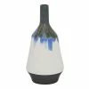 Outlet ⭐ Grayson Lane Contemporary Blue Black and White Ceramic Vase 🎁