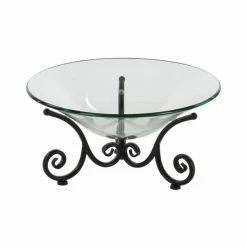 Hot Sale 🛒 Grayson Lane Clear Glass and Metal Serving Bowl ⭐ 9 Hot Sale 🛒 Grayson Lane Clear Glass and Metal Serving Bowl ⭐ -GRAYSON LANE Sales 2022 330862776 AlternateImage4 l